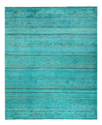Tapis Ziegler - Moderne - Vintage/Overdyed - 248 x 202 cm - turquoise