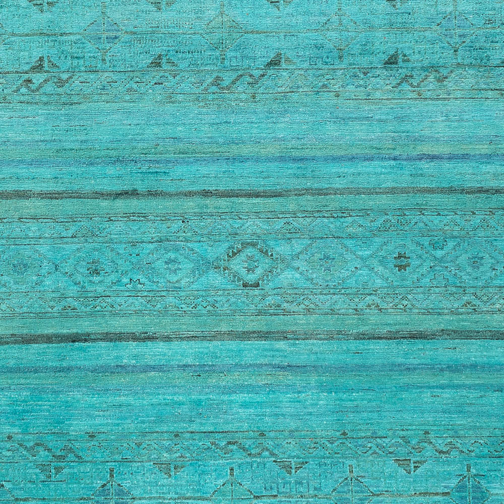 Tapis Ziegler - Moderne - Vintage/Overdyed - 248 x 202 cm - turquoise