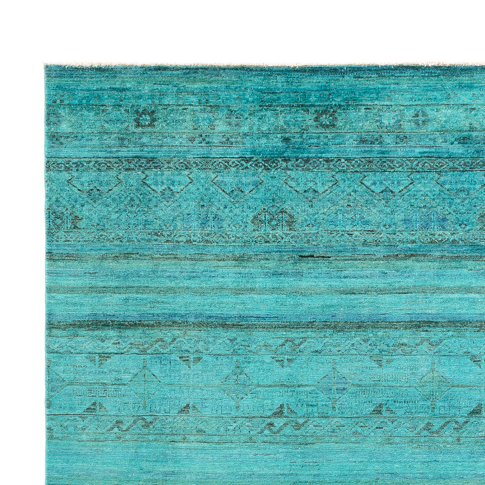 Tapis Ziegler - Moderne - Vintage/Overdyed - 248 x 202 cm - turquoise