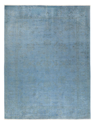Tapis Ziegler - Moderne - Vintage/Overdyed - 231 x 169 cm - bleu de mer
