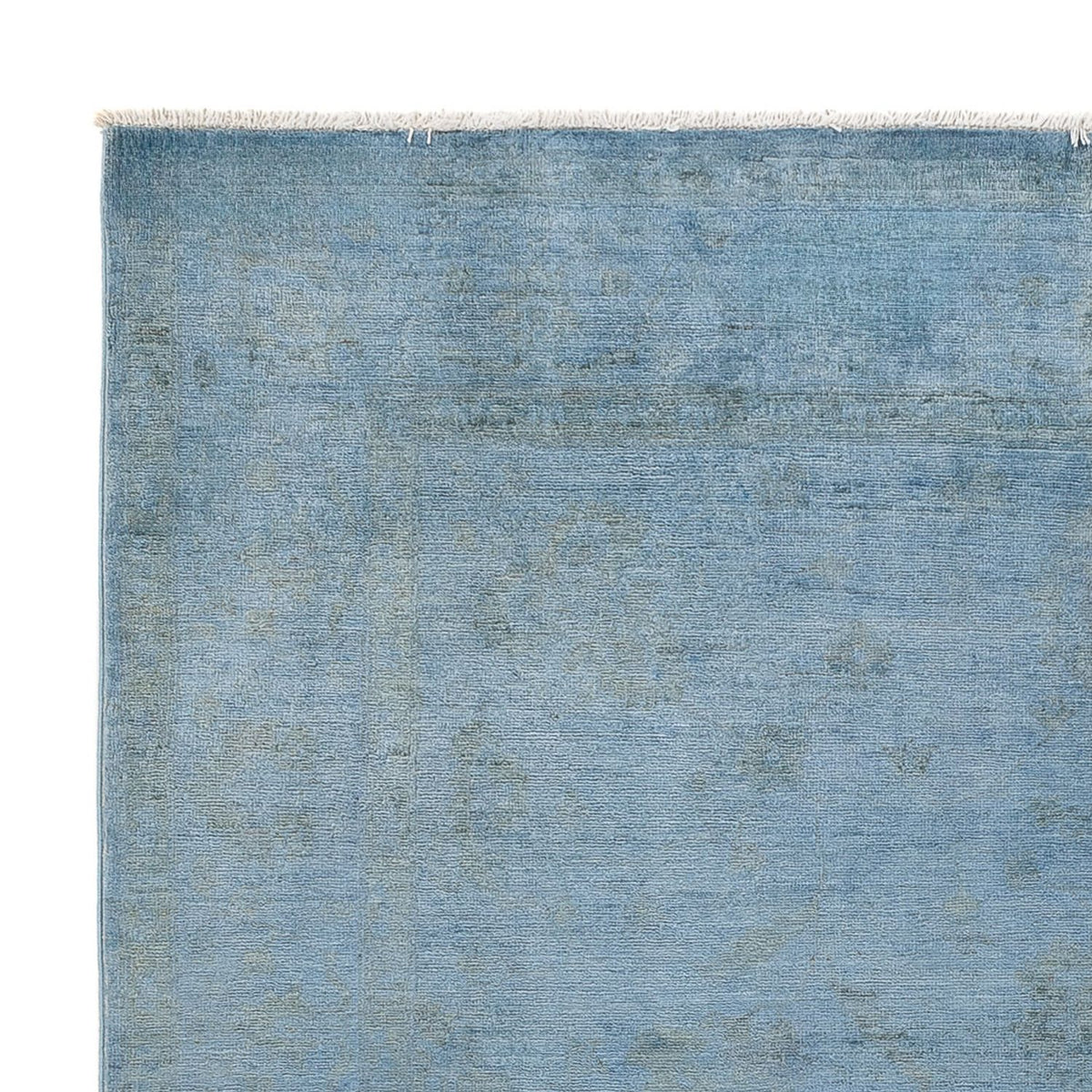 Tapis Ziegler - Moderne - Vintage/Overdyed - 231 x 169 cm - bleu de mer