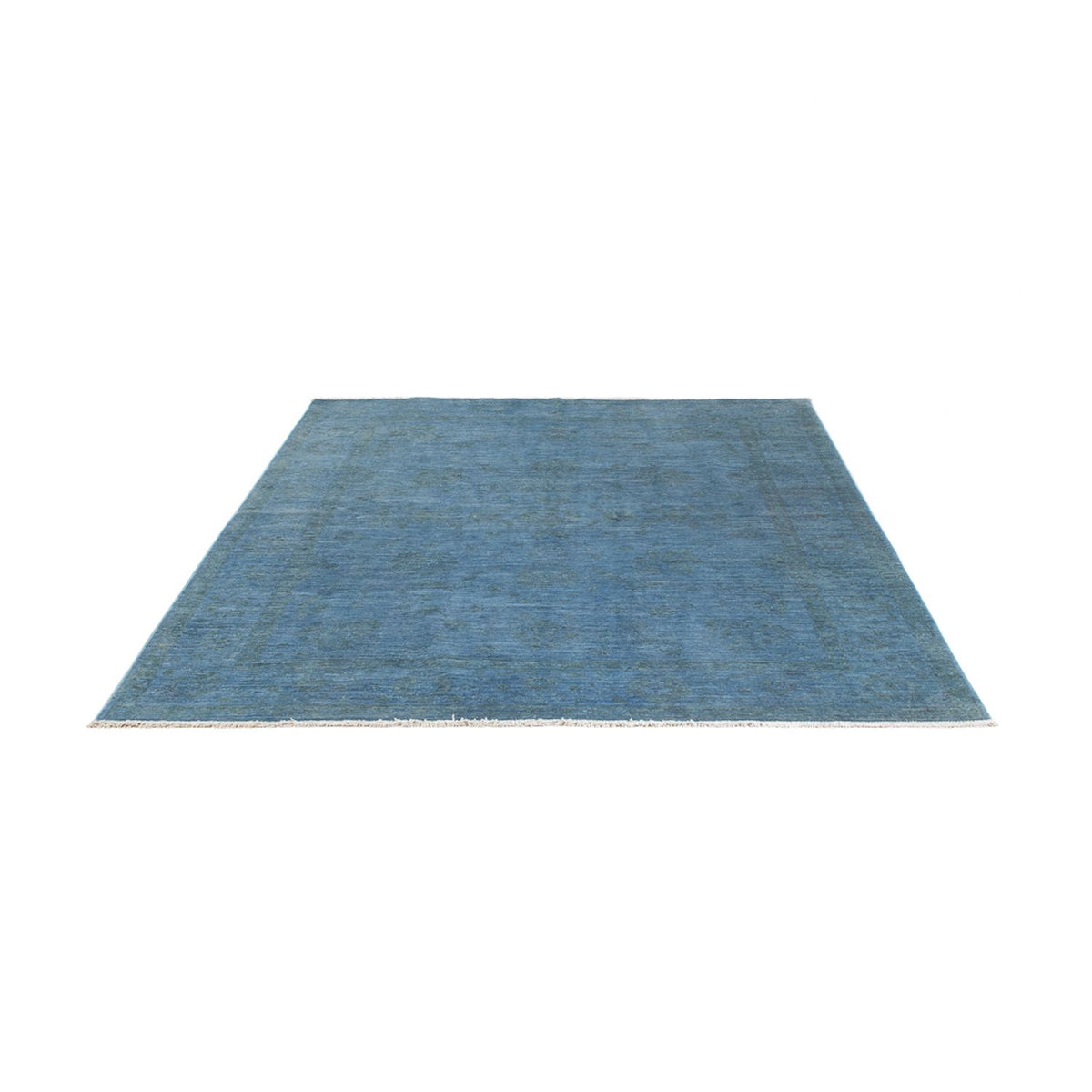 Tapis Ziegler - Moderne - Vintage/Overdyed - 231 x 169 cm - bleu de mer