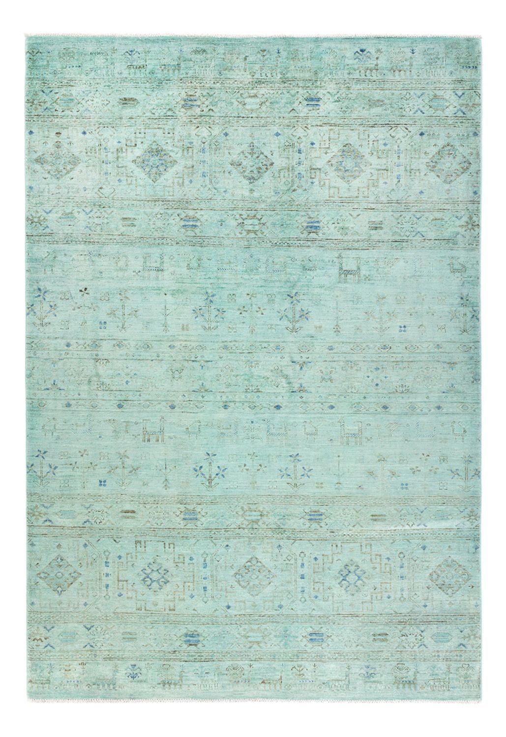 Tapis Ziegler - Moderne - 237 x 164 cm - turquoise