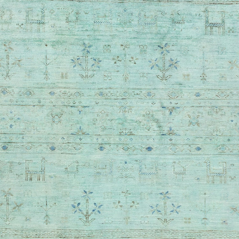 Tapis Ziegler - Moderne - 237 x 164 cm - turquoise