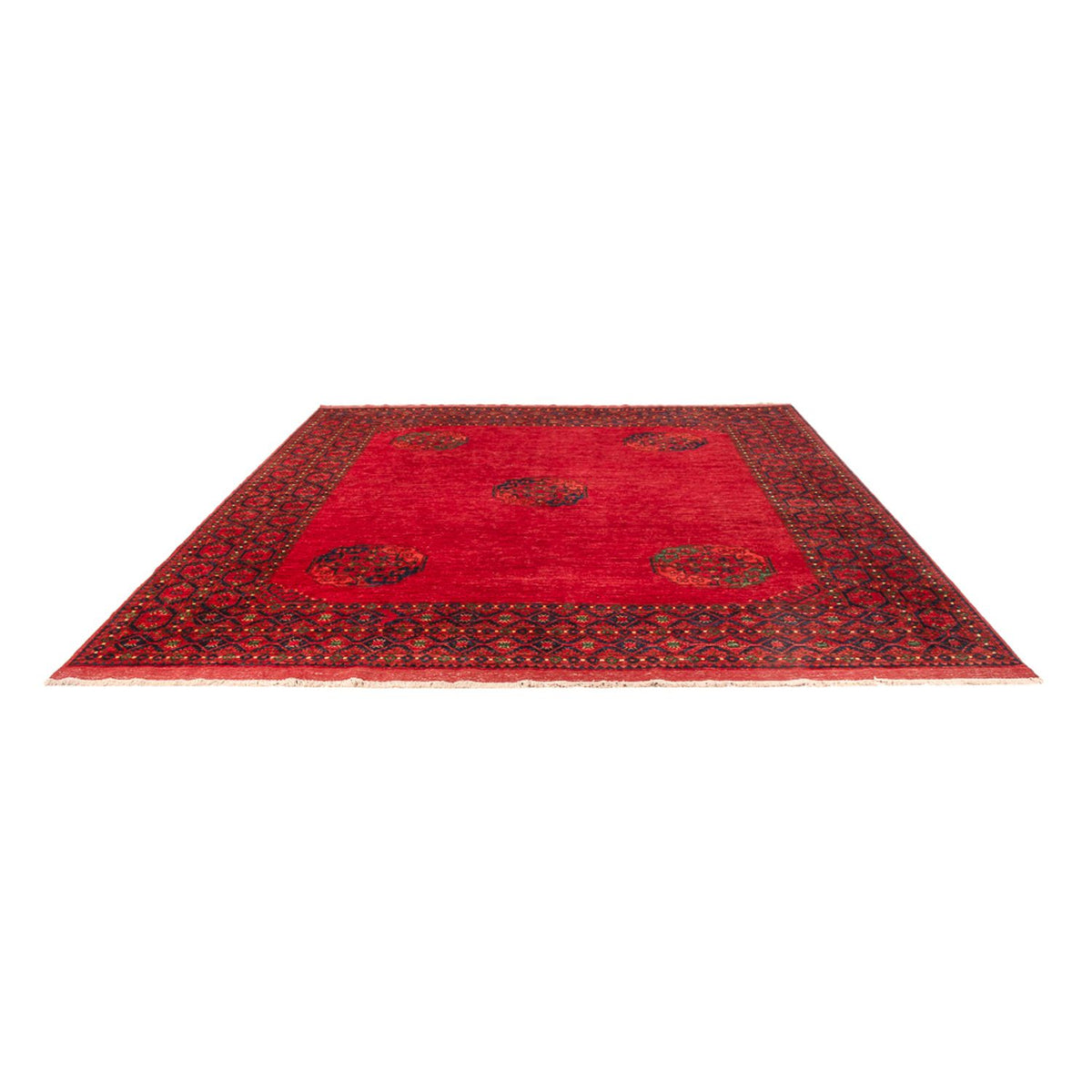 Tapis afghan - 301 x 255 cm - rouge