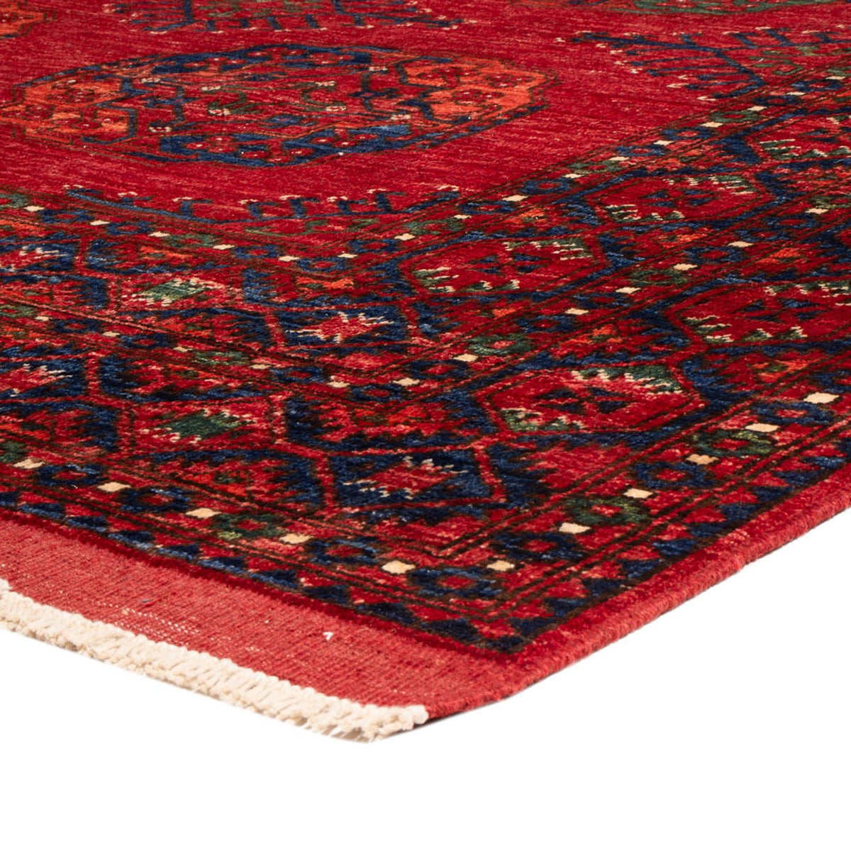 Tapis afghan - 300 x 251 cm - rouge