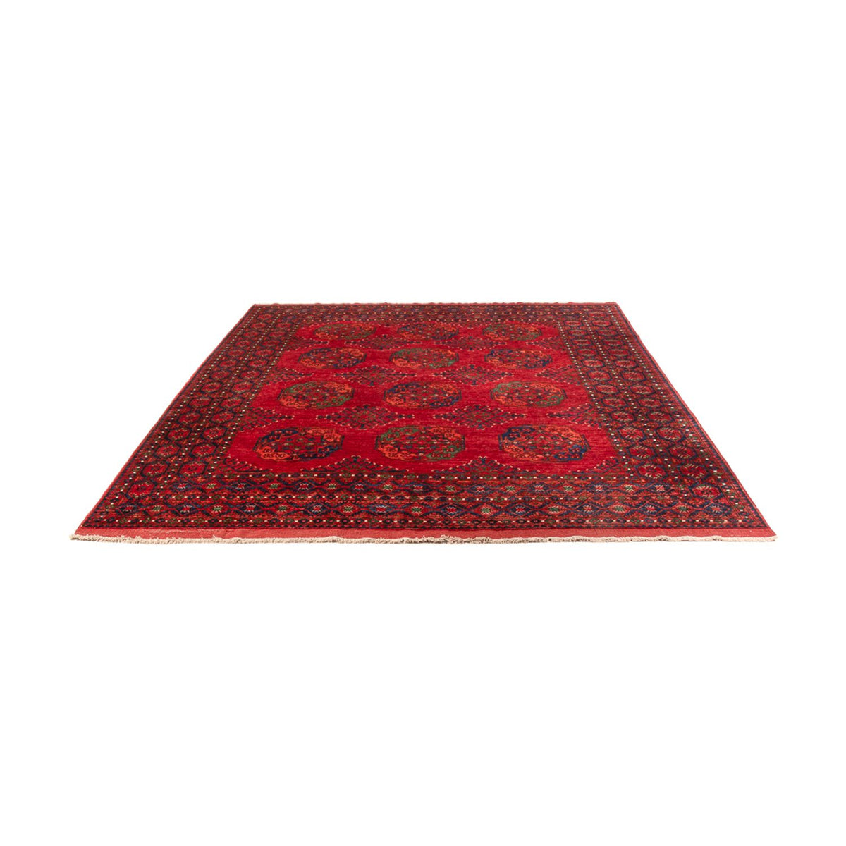 Tapis afghan - 300 x 251 cm - rouge