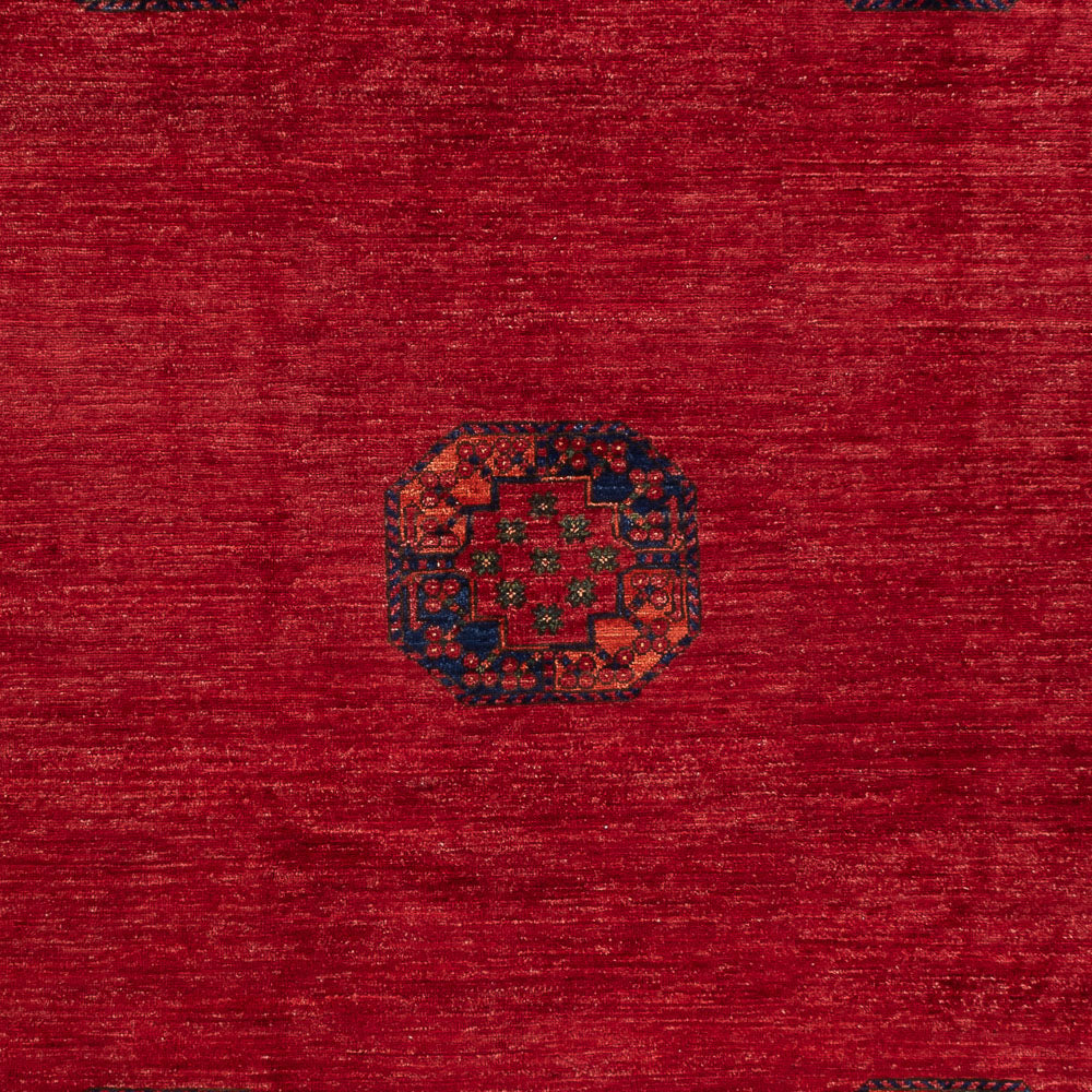 Tapis afghan - Kunduz - 312 x 258 cm - rouge