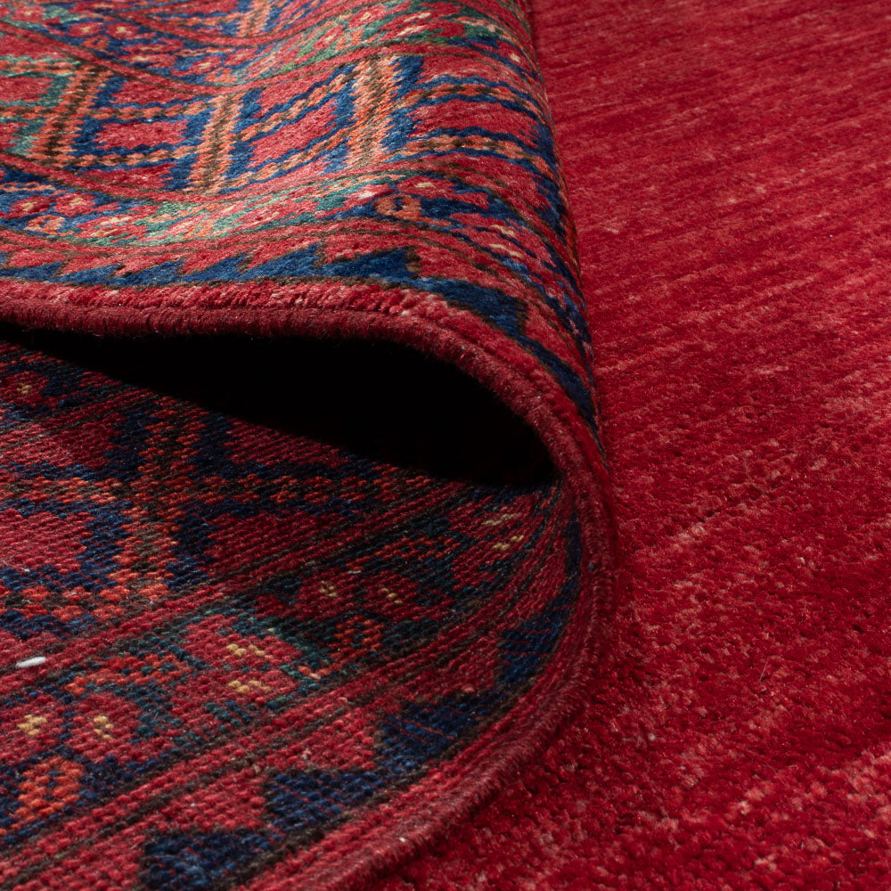 Tapis afghan - Kunduz - 312 x 258 cm - rouge