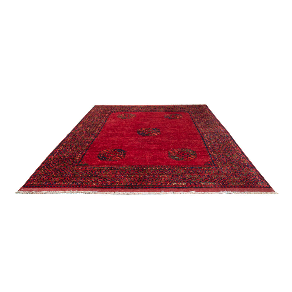 Tapis afghan - Kunduz - 312 x 258 cm - rouge