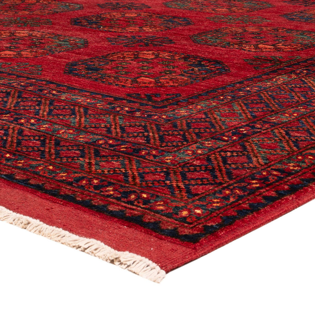 Tapis afghan - 298 x 257 cm - rouge