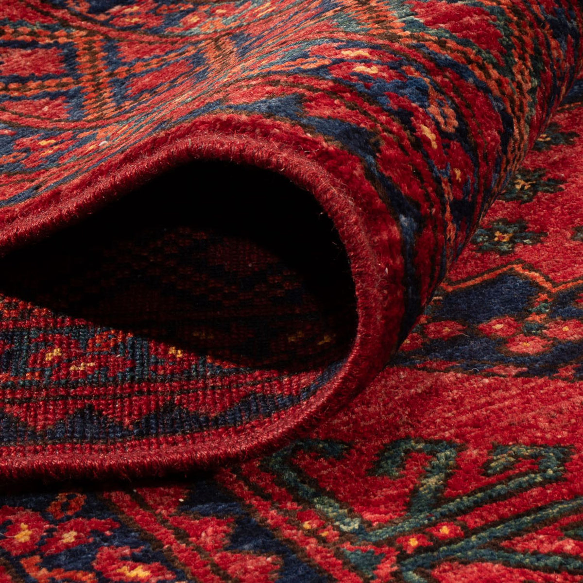 Tapis afghan - 298 x 257 cm - rouge