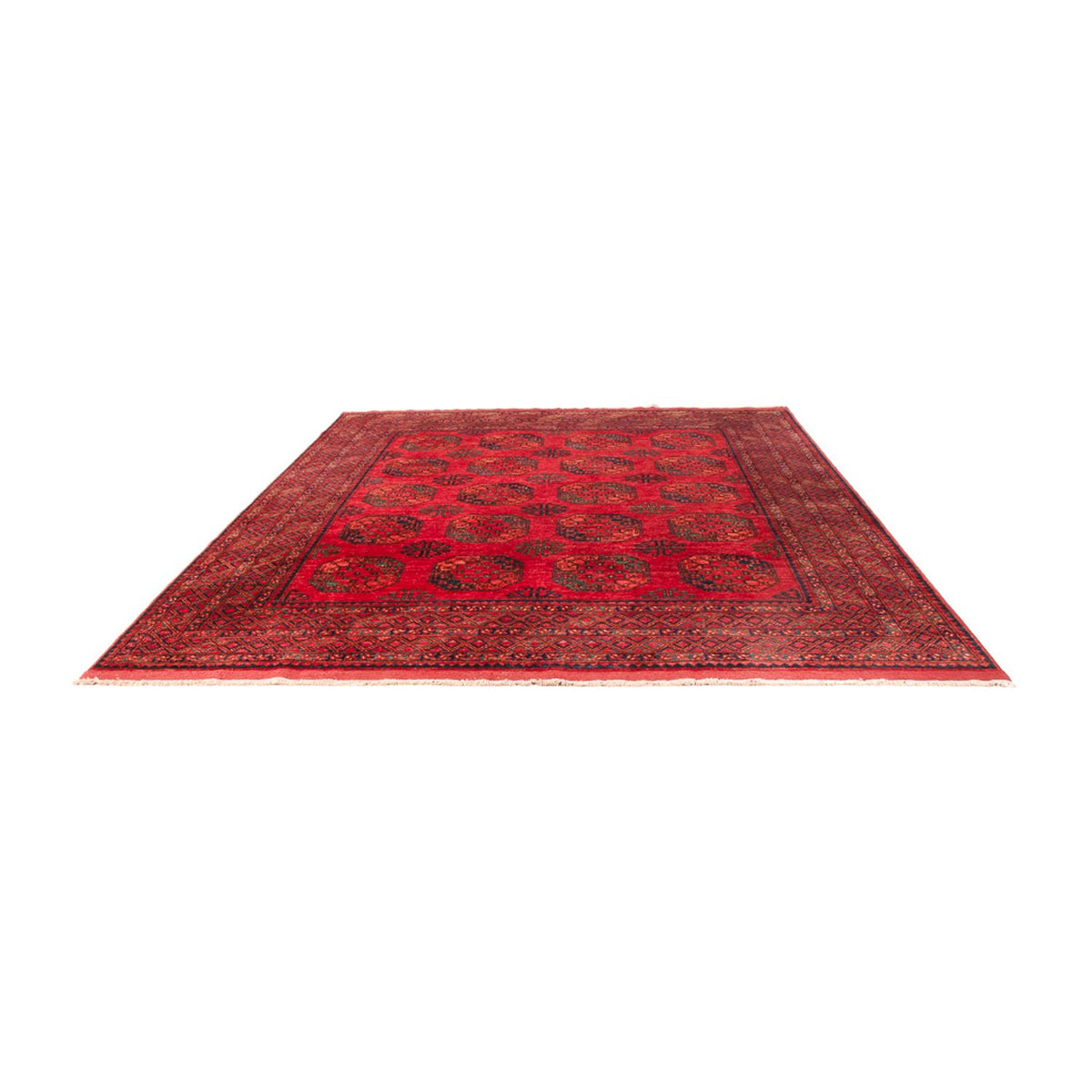 Tapis afghan - 298 x 257 cm - rouge