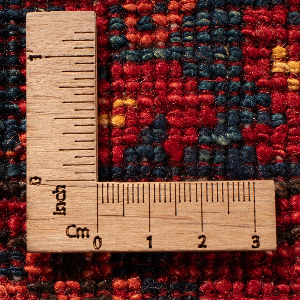 Tapis afghan - 298 x 257 cm - rouge