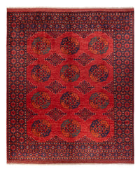 Tapis afghan - 298 x 256 cm - rouge