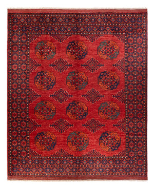 Tapis afghan - 298 x 256 cm - rouge