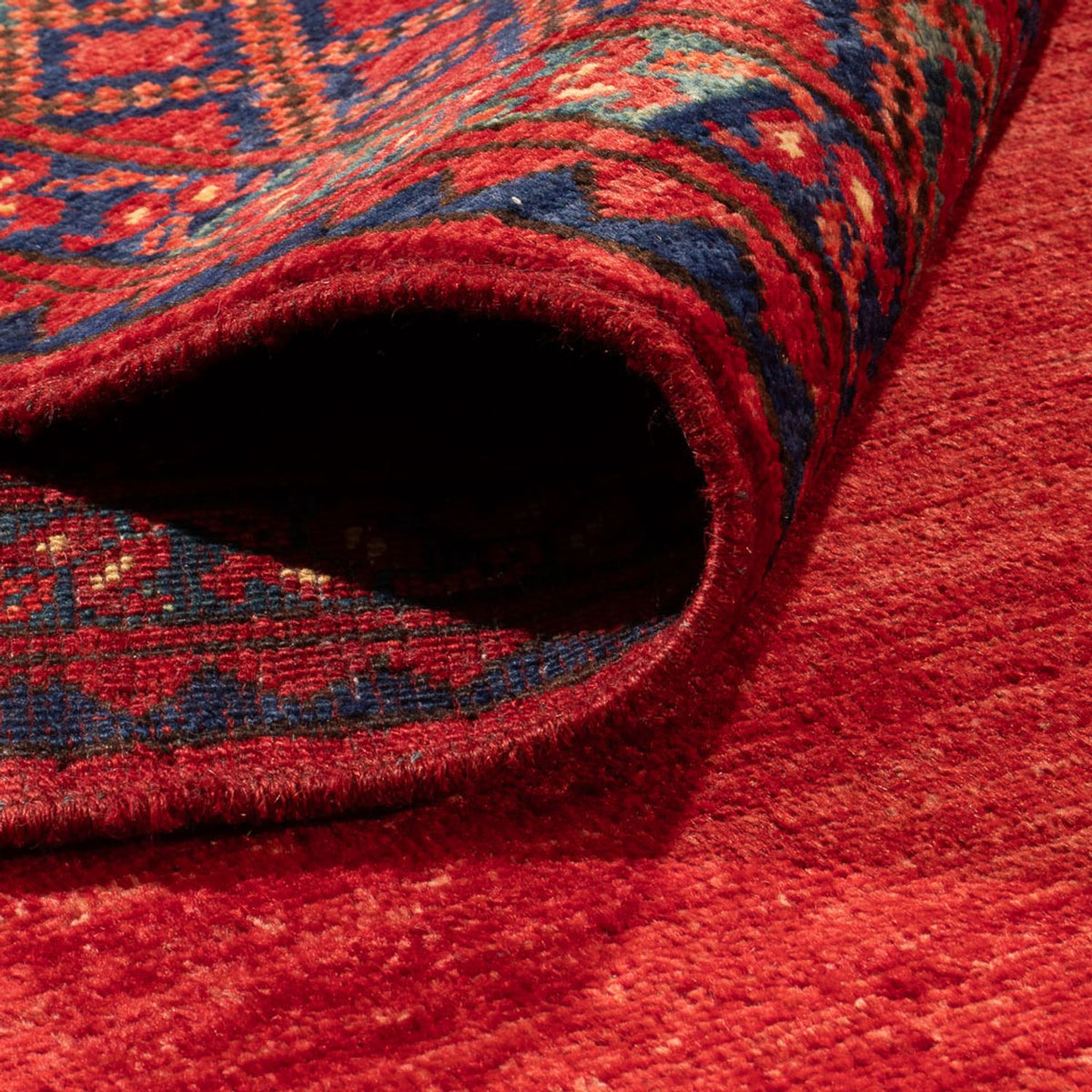 Tapis afghan - 297 x 256 cm - rouge