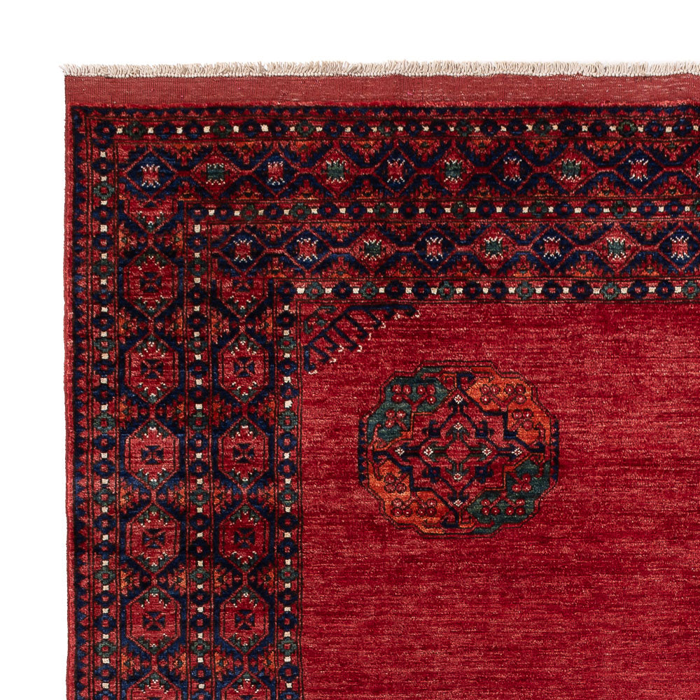 Tapis afghan - Kunduz - 313 x 259 cm - rouge