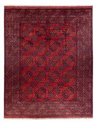 Tapis afghan - Kunduz - 306 x 255 cm - rouge