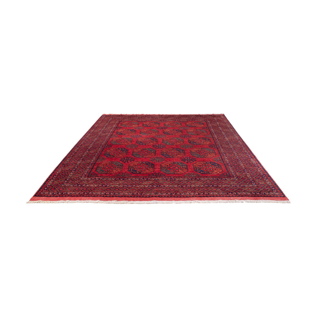 Tapis afghan - Kunduz - 306 x 255 cm - rouge