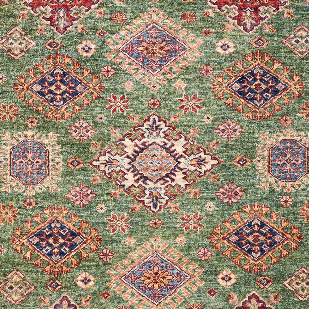 Tapis Ziegler - Kazak - 203 x 150 cm - vert clair