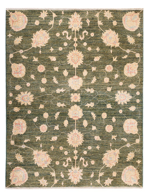 Tapis Ziegler - Moderne - 200 x 151 cm - vert olive