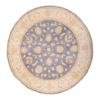Tapis Ziegler ronde  - 198 x 196 cm - bleu de mer