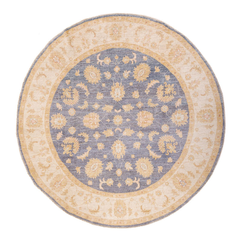 Tapis Ziegler ronde  - 198 x 196 cm - bleu de mer