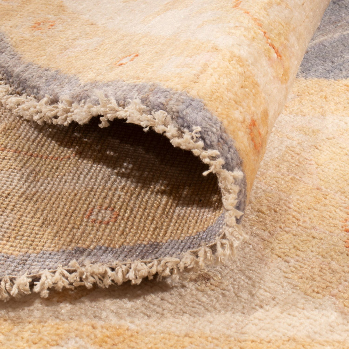 Tapis Ziegler ronde  - 198 x 196 cm - bleu de mer