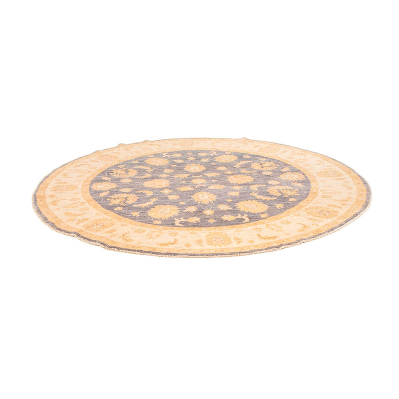 Tapis Ziegler ronde  - 198 x 196 cm - bleu de mer