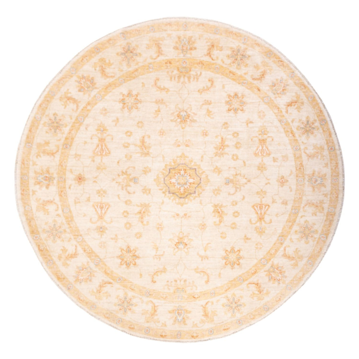 Tapis Ziegler ronde  - 202 x 200 cm - beige