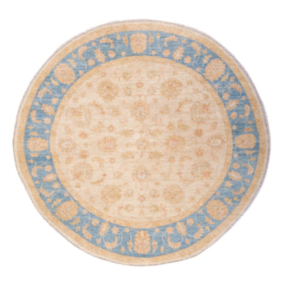 Tapis Ziegler ronde  - 149 x 145 cm - beige