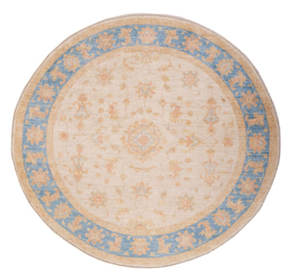 Tapis Ziegler ronde  - 152 x 146 cm - beige