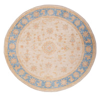 Tapis Ziegler ronde  - 152 x 146 cm - beige