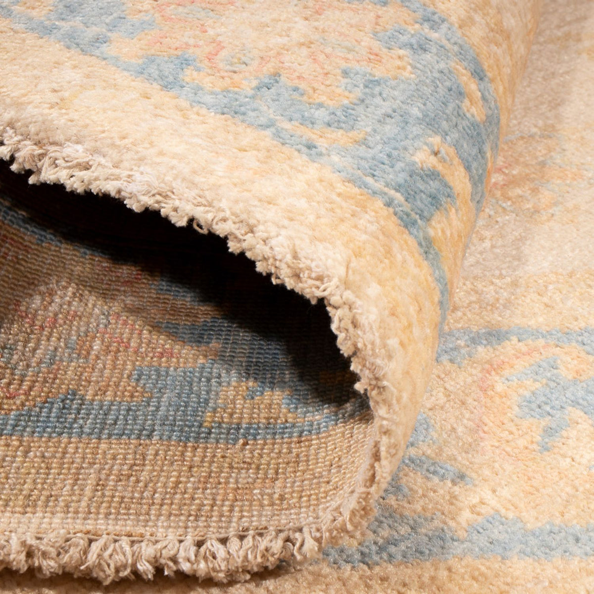 Tapis Ziegler ronde  - 152 x 146 cm - beige