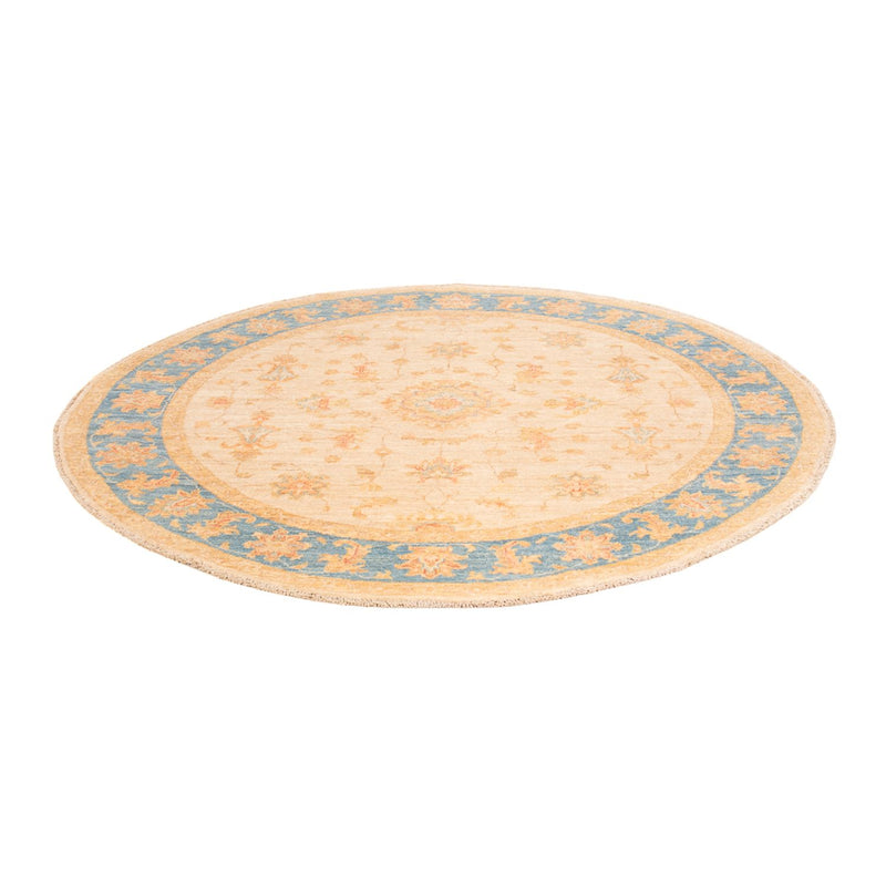 Tapis Ziegler ronde  - 152 x 146 cm - beige
