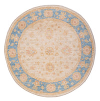 Tapis Ziegler ronde  - 149 x 147 cm - beige