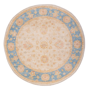 Tapis Ziegler ronde  - 149 x 147 cm - beige