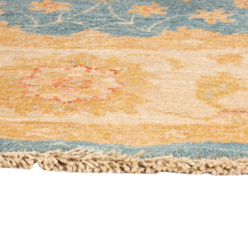 Tapis Ziegler ronde  - 150 x 150 cm - bleu