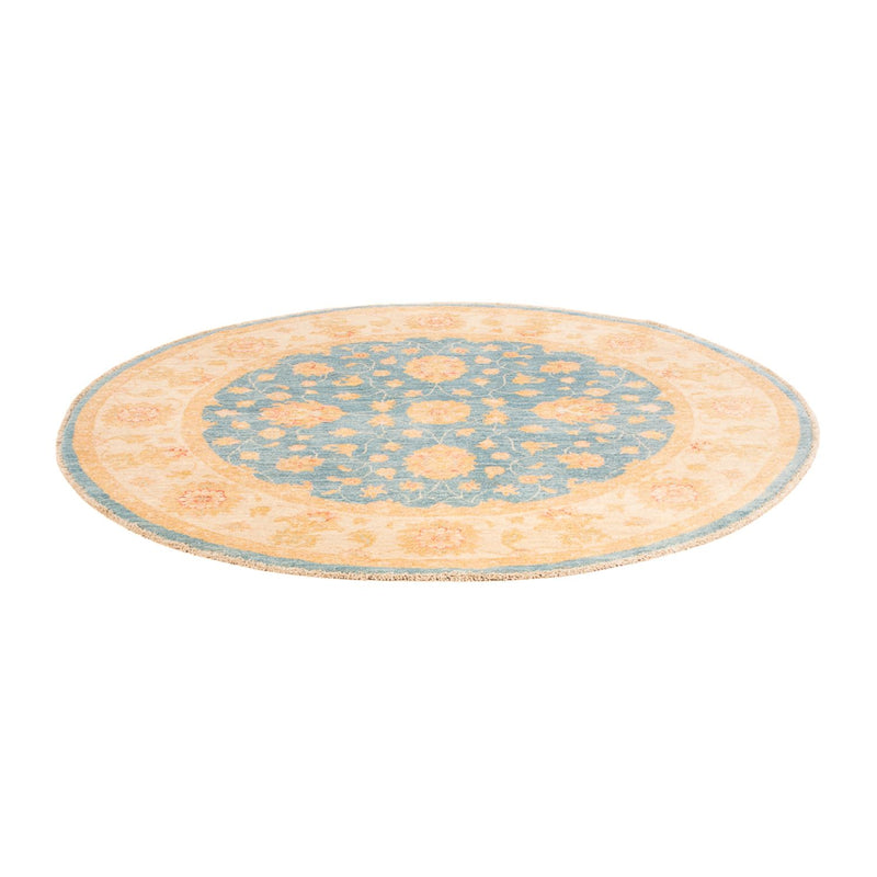 Tapis Ziegler ronde  - 150 x 150 cm - bleu