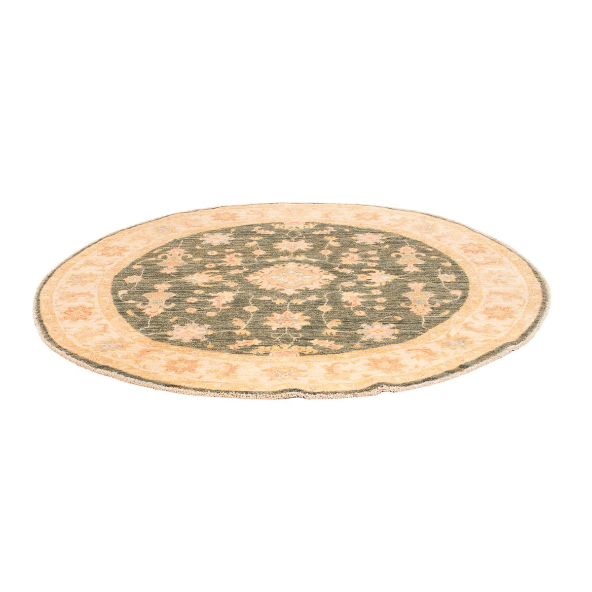 Tapis Ziegler ronde  - 154 x 150 cm - vert