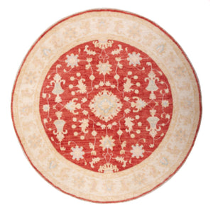 Tapis Ziegler ronde  - 153 x 150 cm - rouge