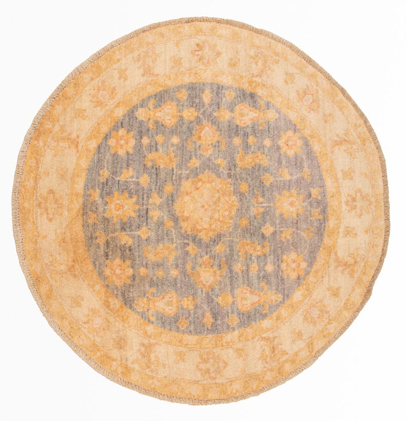 Tapis Ziegler ronde  - 92 x 96 cm - beige