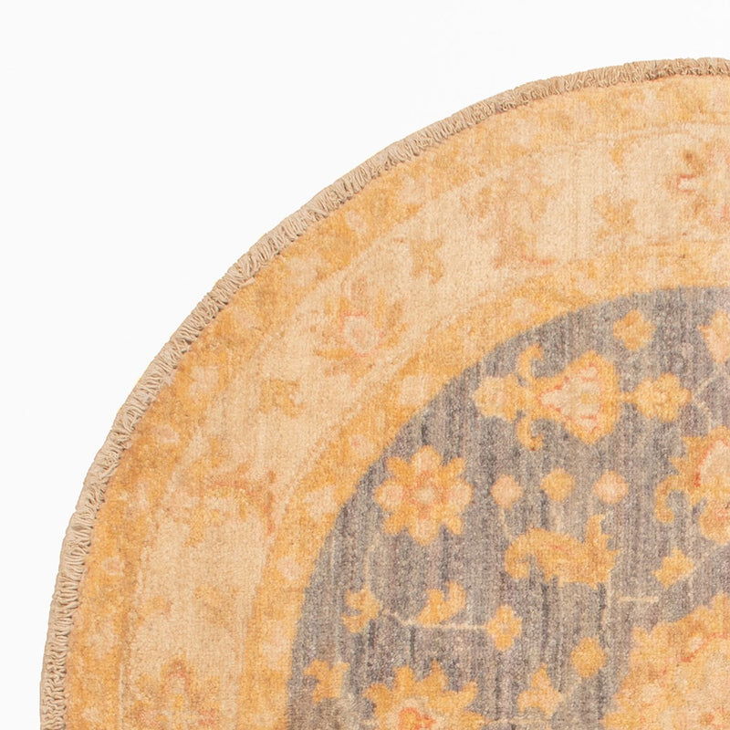 Tapis Ziegler ronde  - 92 x 96 cm - beige