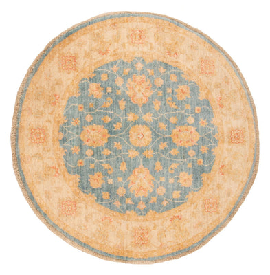 Tapis Ziegler ronde  - 97 x 99 cm - bleu clair