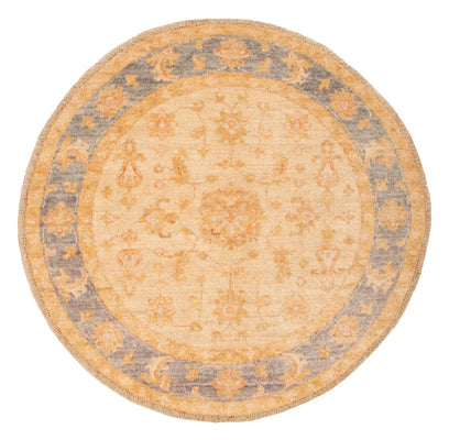 Tapis Ziegler ronde  - 94 x 97 cm - beige