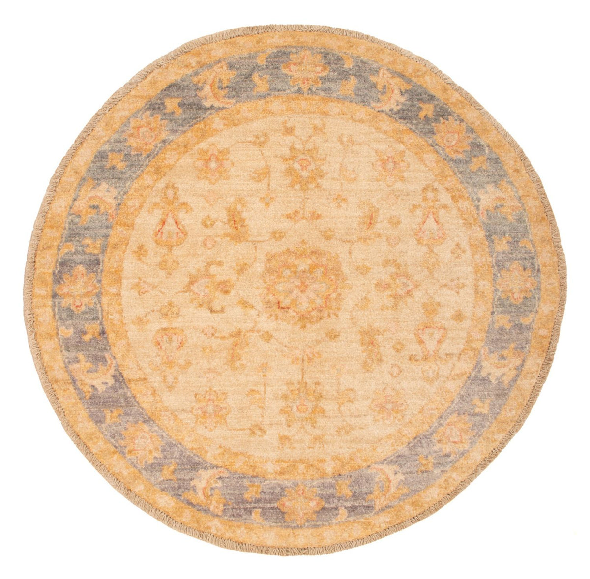 Tapis Ziegler ronde  - 94 x 97 cm - beige