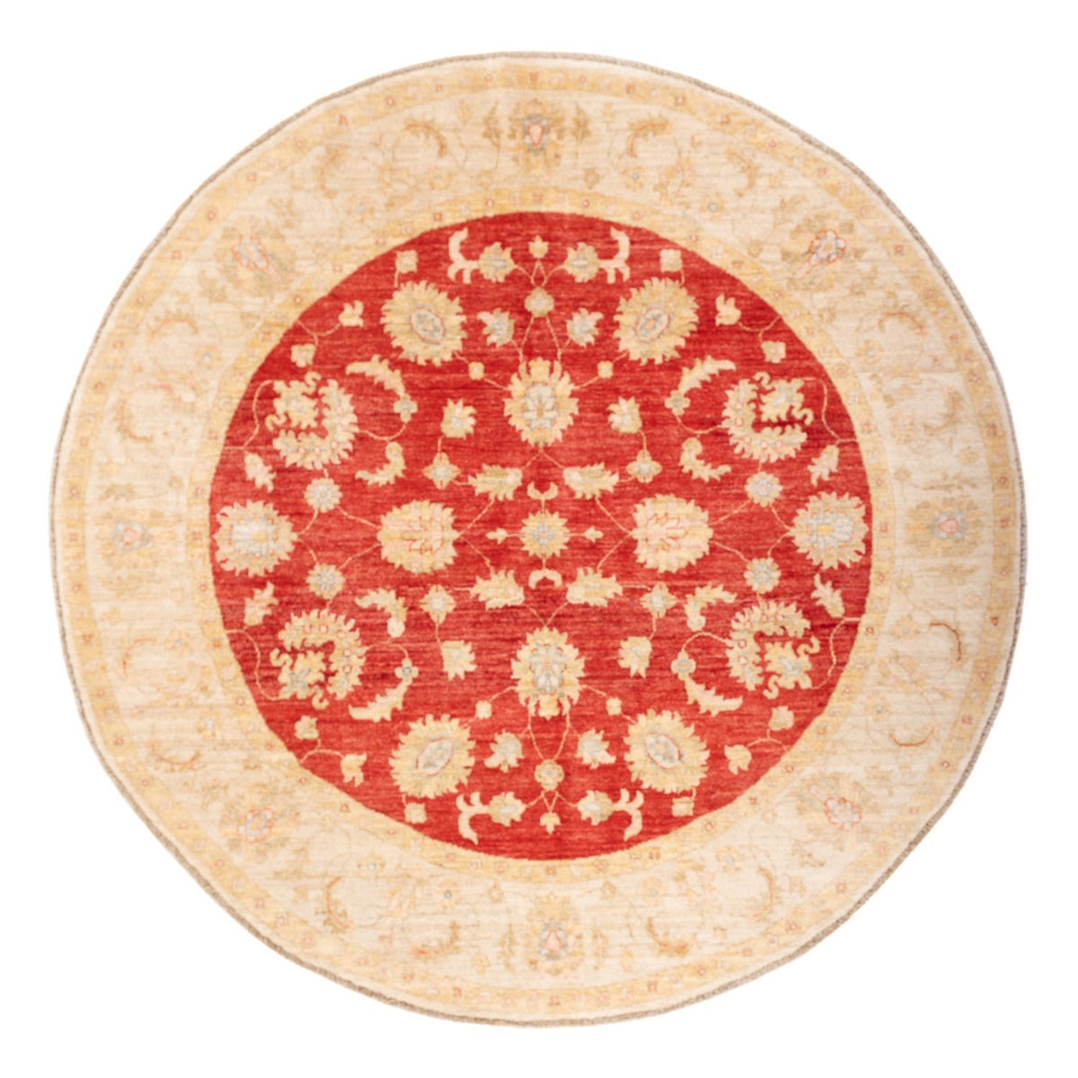 Tapis Ziegler ronde  - 204 x 199 cm - rouge