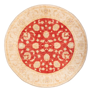 Tapis Ziegler ronde  - 204 x 199 cm - rouge