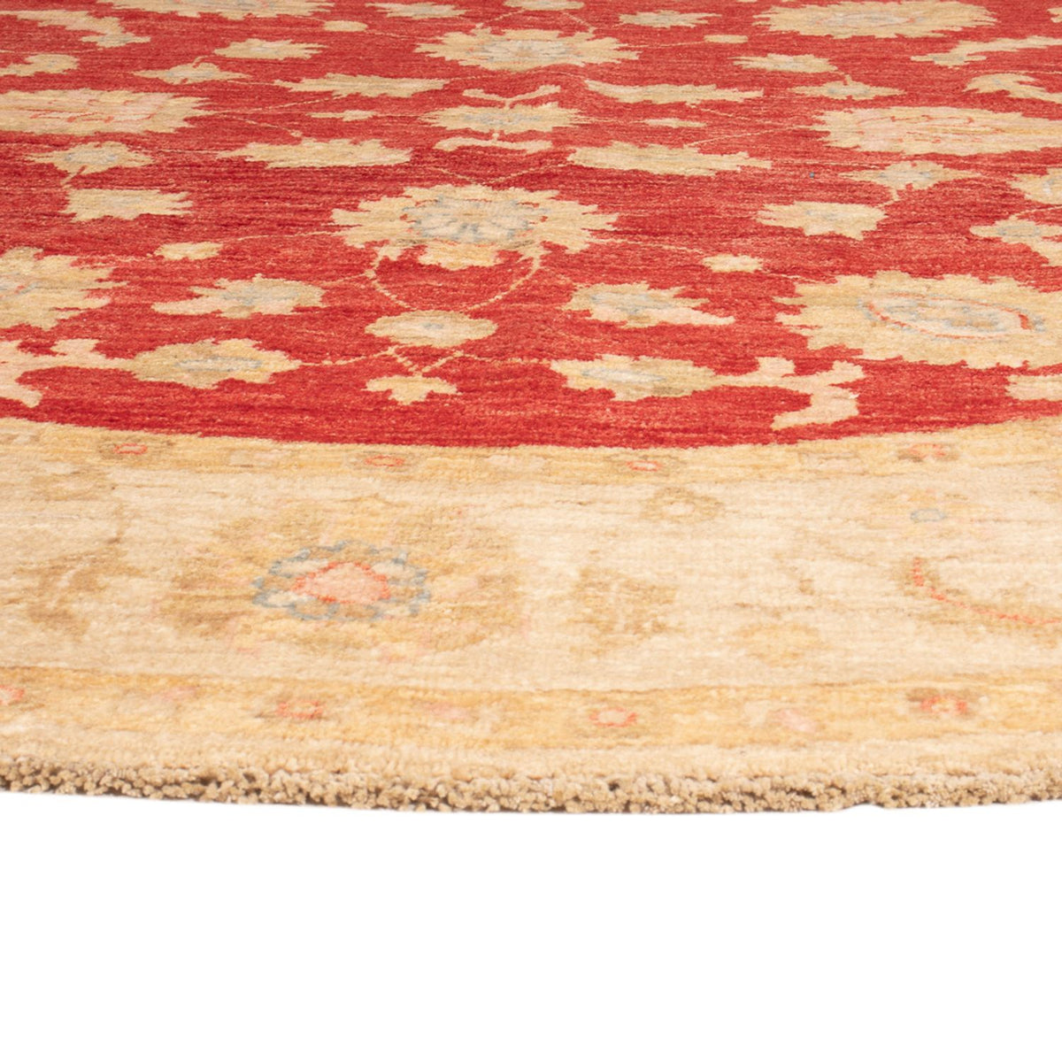 Tapis Ziegler ronde  - 204 x 199 cm - rouge